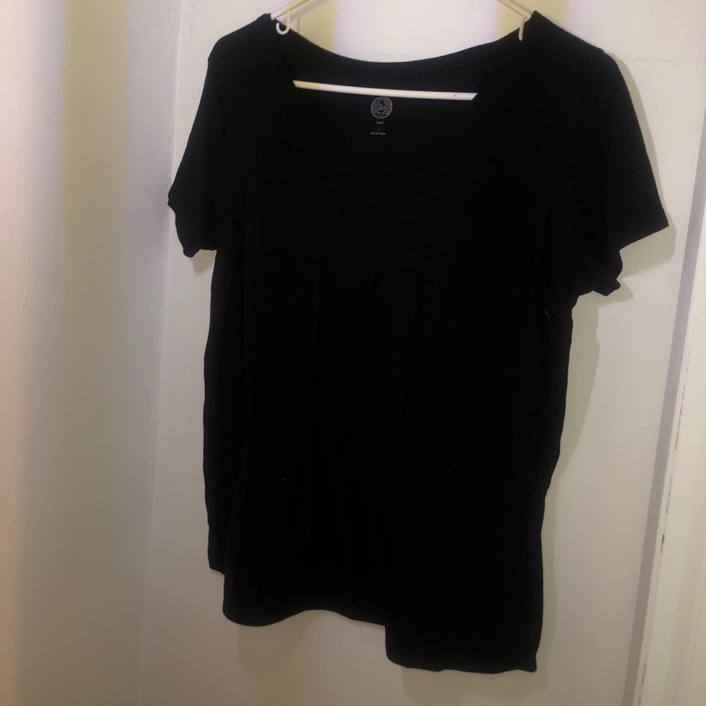 Juniors large plain black t-shirt